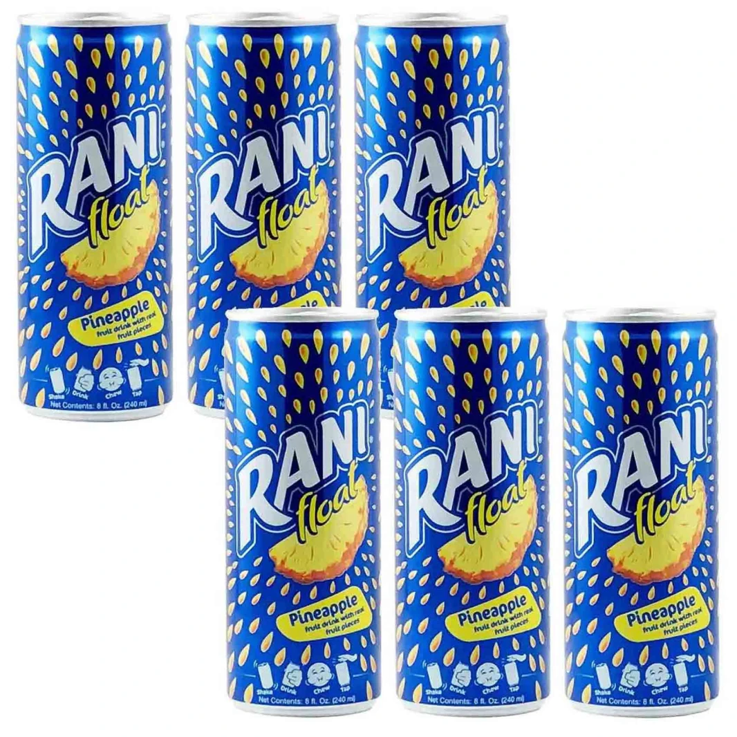 Rani Pineapple Flavored Granules Juice with Fruit Piece 240ml 6pcs