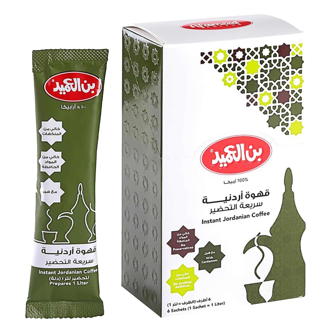 Bin Al Ameed Jordanian Instant Coffee 24g 6 pieces
