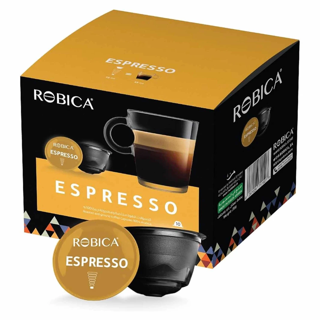 Robica Espresso Coffee Capsules 75g 10 Capsules