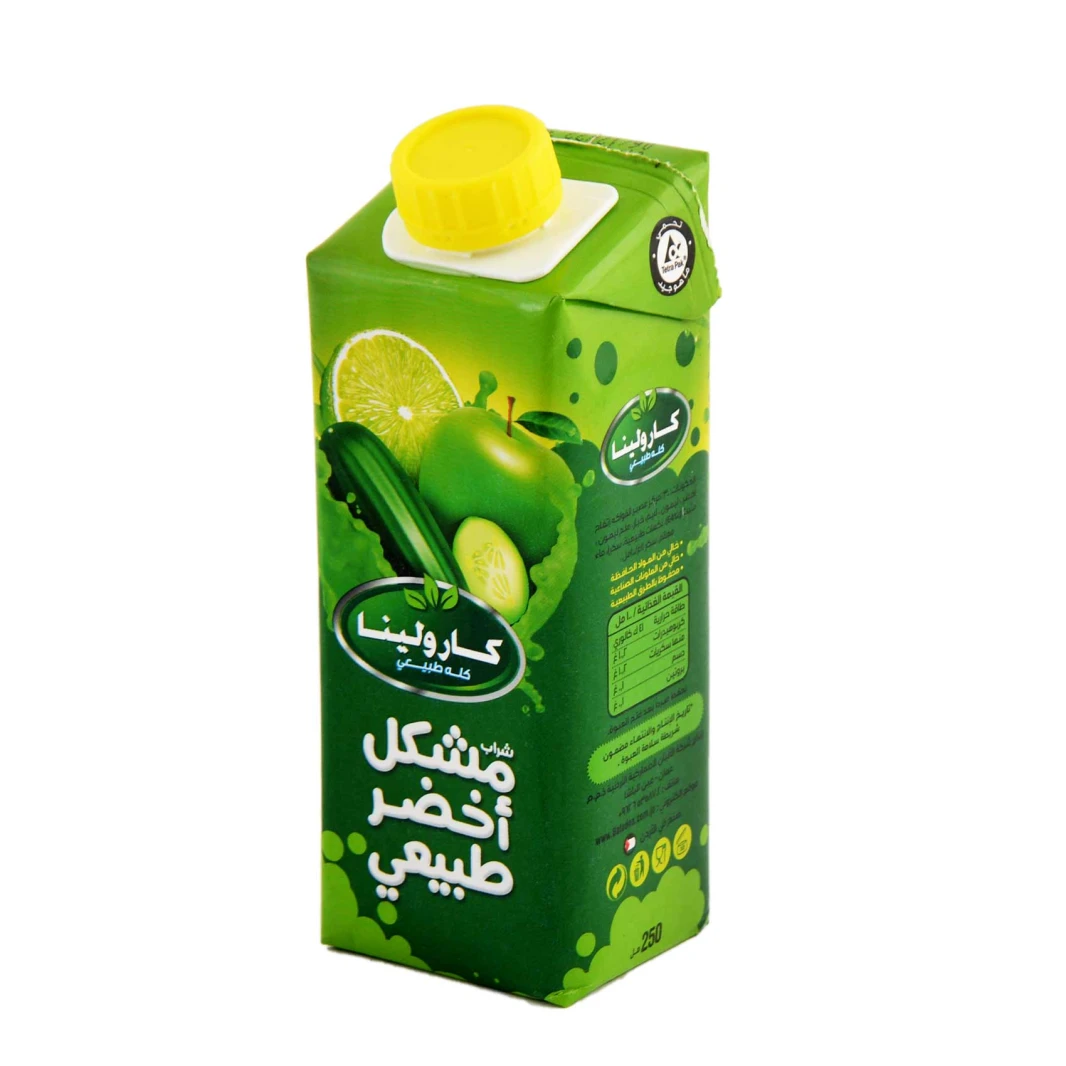 كارولينا عصير بنكهة الفواكه الخضراء 250 مل