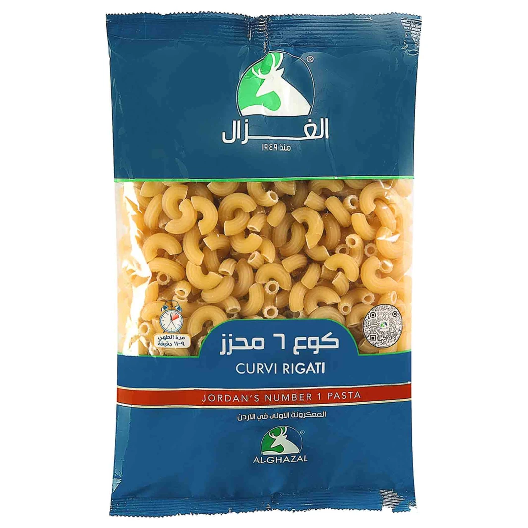 الغزال معكرونة كوع 6 محزز 300 غرام