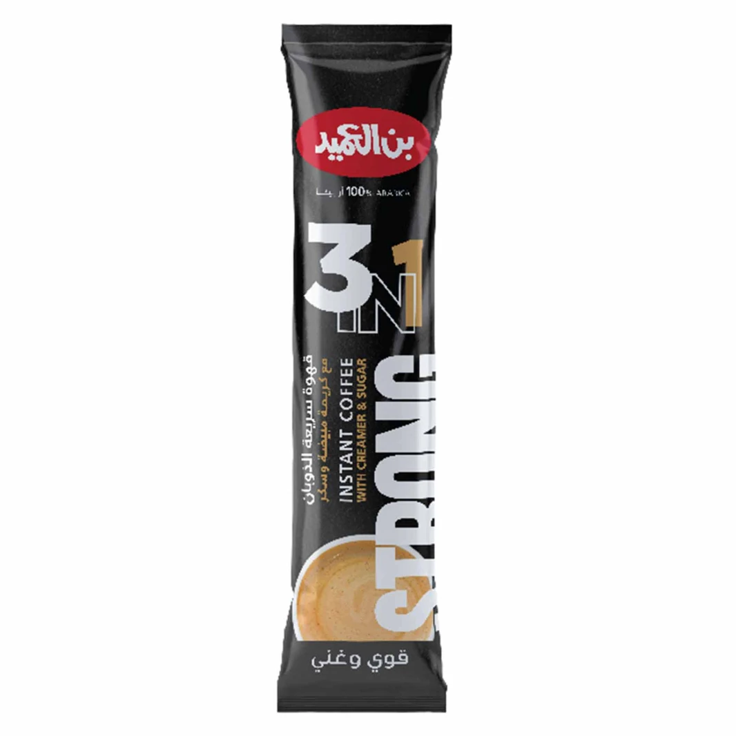 Al Ameed 3 in 1 Strong Instant Coffee Sachet 20g