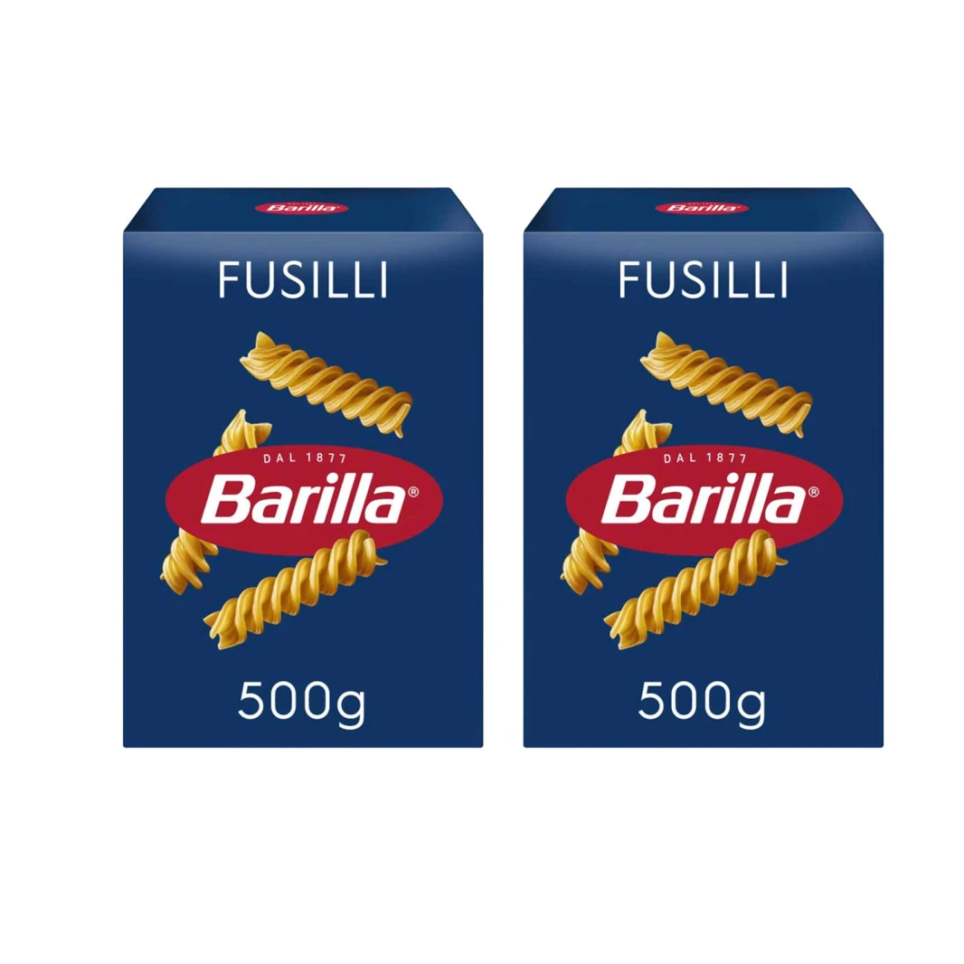 Barilla Fusilli Pasta 500g 2pcs