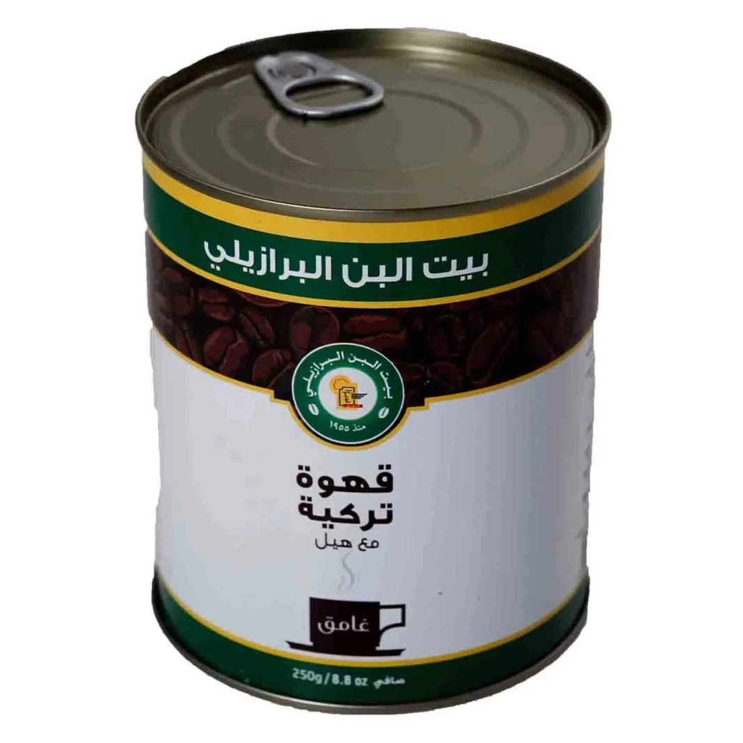 قهوة برازيلي تركية داكنة مع هيل 250 غرام