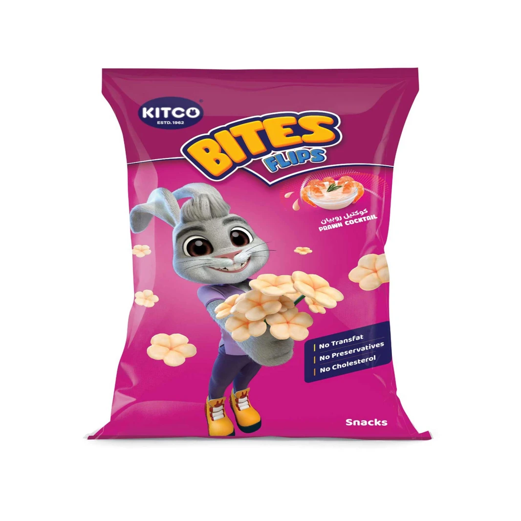 Kitco Bites Chips Flips Shrimp Cocktail Flavor 14g