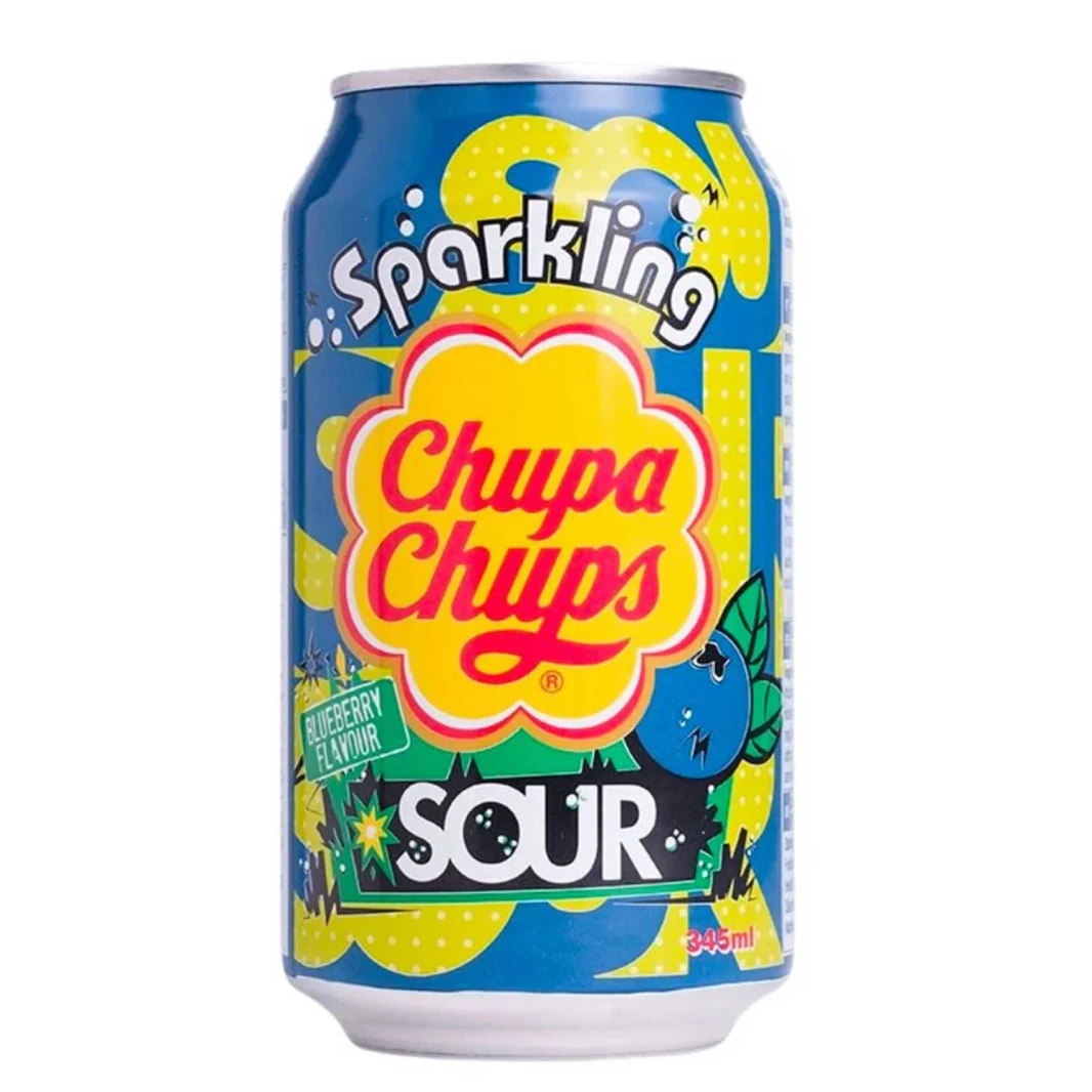 Chupa Chups Sparkling Soda Blackberry Sour 345ml