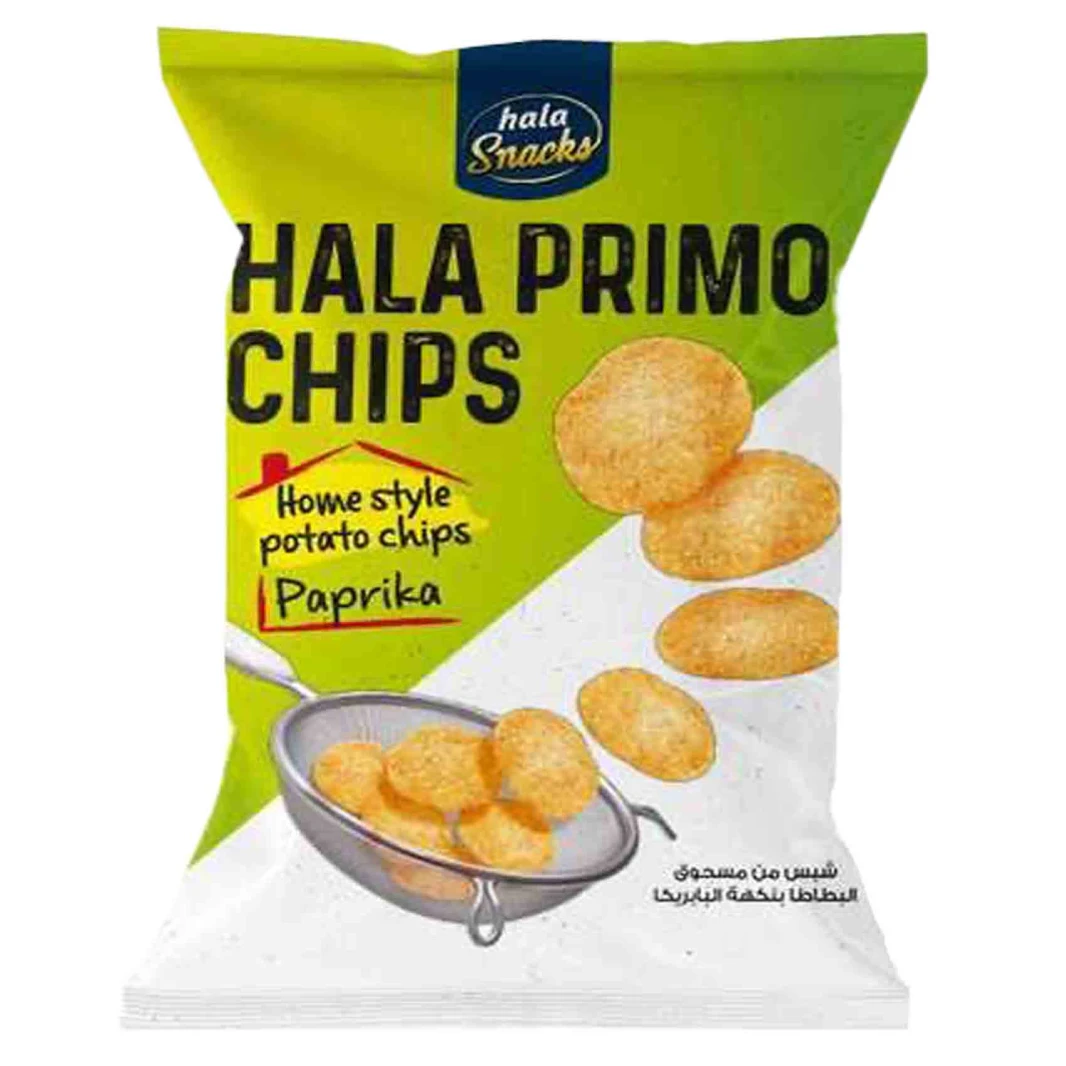 هلا شيبس بريمو بنكهة البابريكا 50 غرام