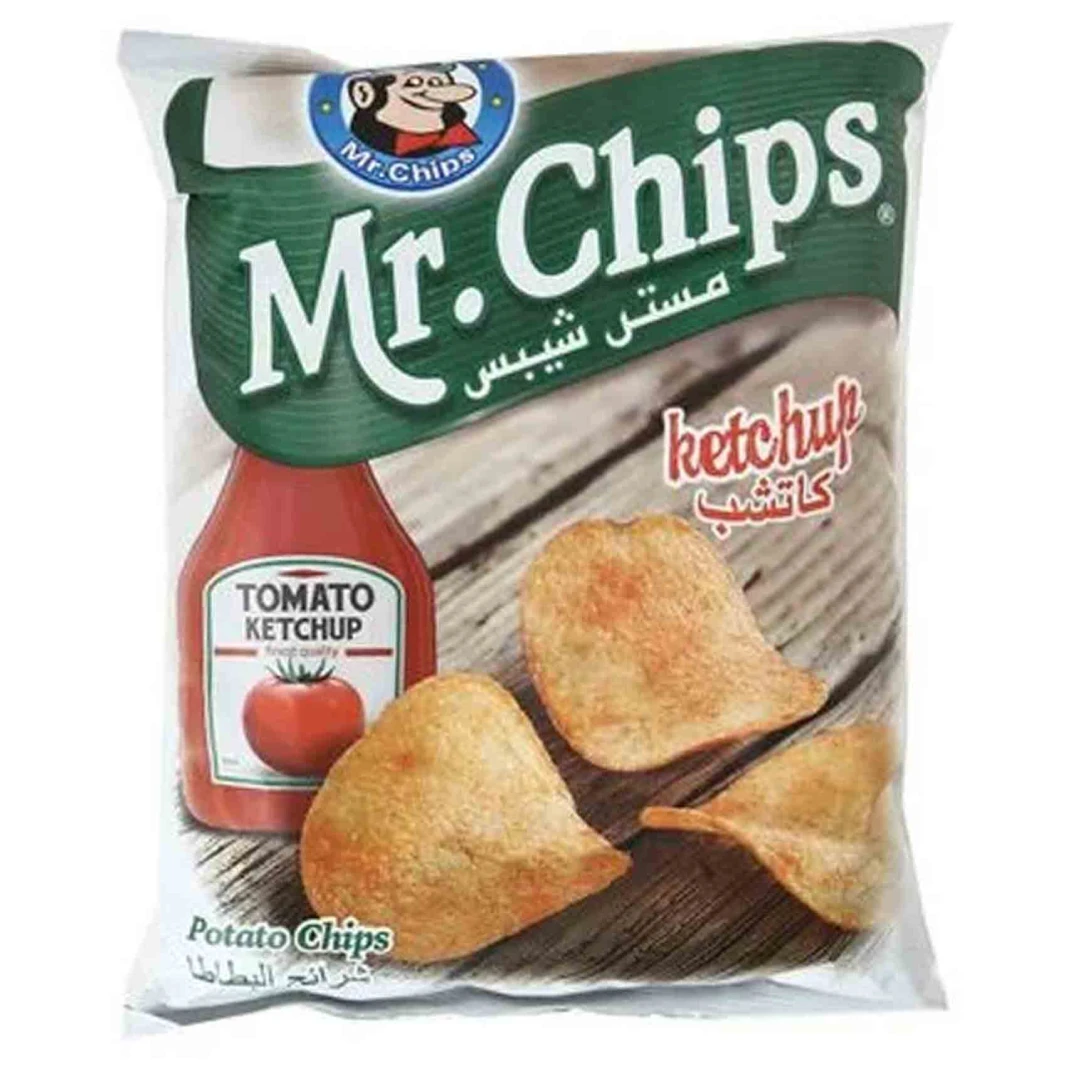 مستر شيبس شرائح البطاطا بنكهة الكاتشب 72 غرام