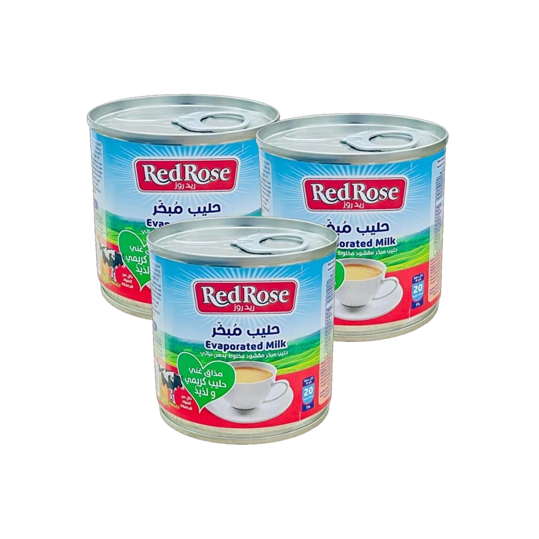 ريد روز حليب مبخر 170 غرام 3 حبات