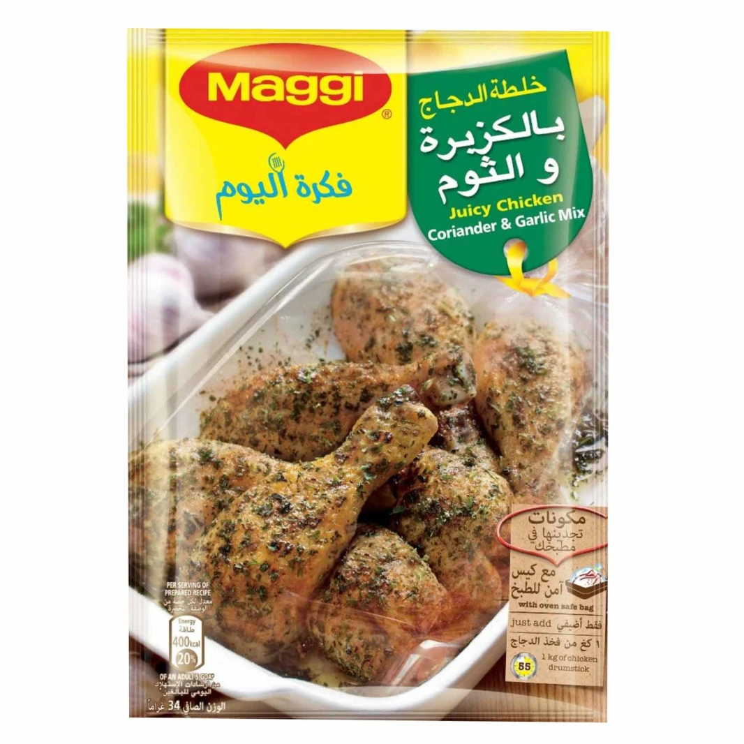 Maggi Chicken Coriander & Garlic Mix 34g 10 pieces