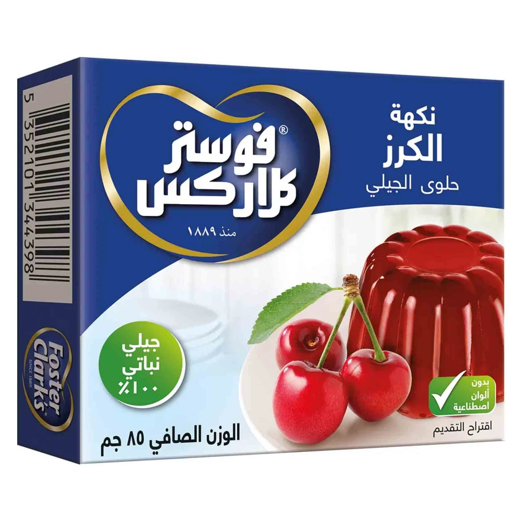 فوستر كلارك جيلي نباتي نكهة الكرز 85 غرام