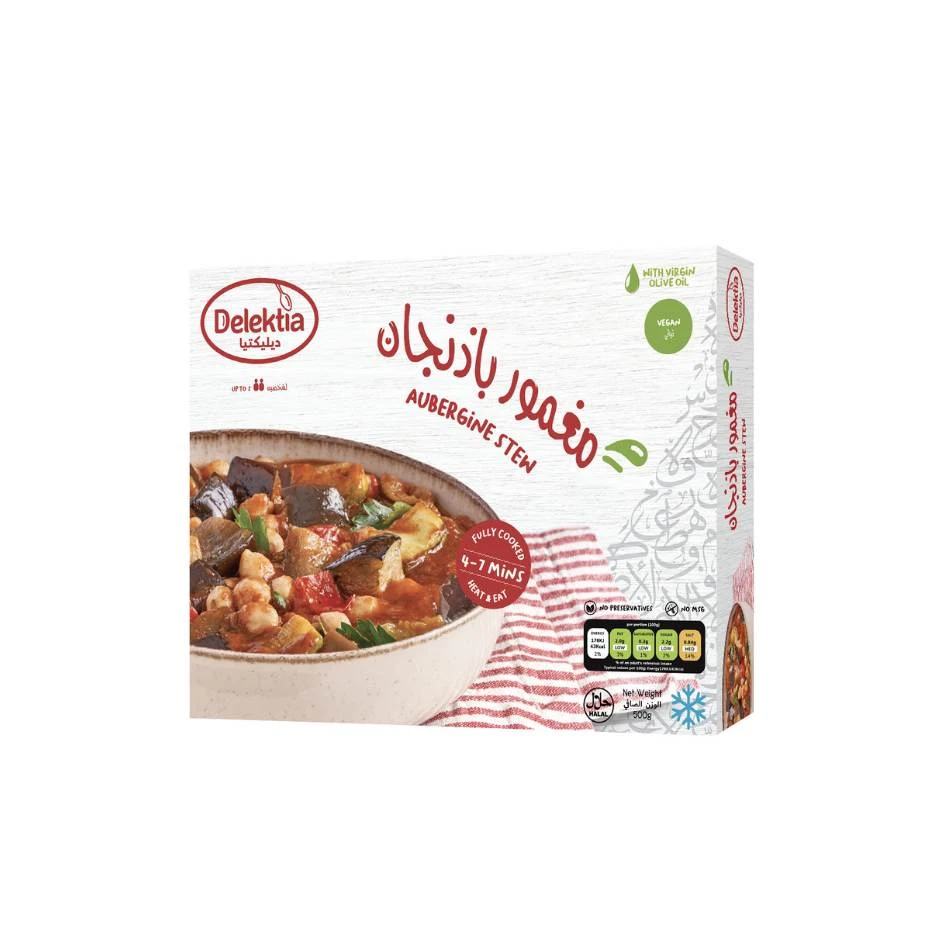ديليكتيا يخنة باذنجان 500 جرام + أرز