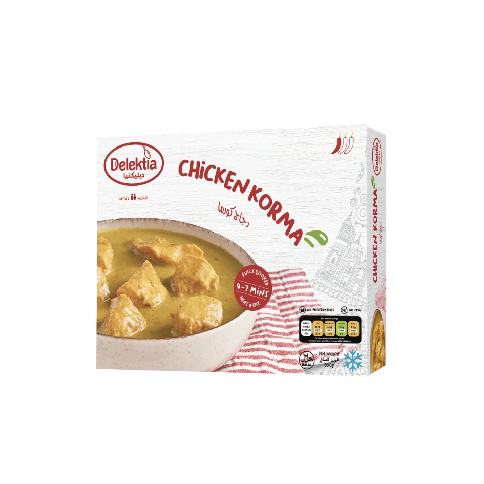 دجاج كورما من ديليكتيا 500 جرام + أرز مجانًا