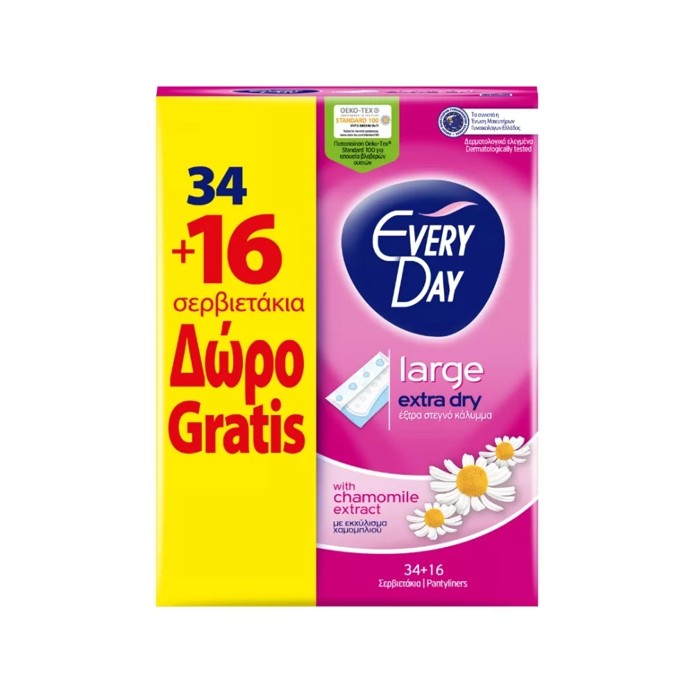 Everyday EVERYDAY EXTRA DRY NORMAL 40+20 FREE
