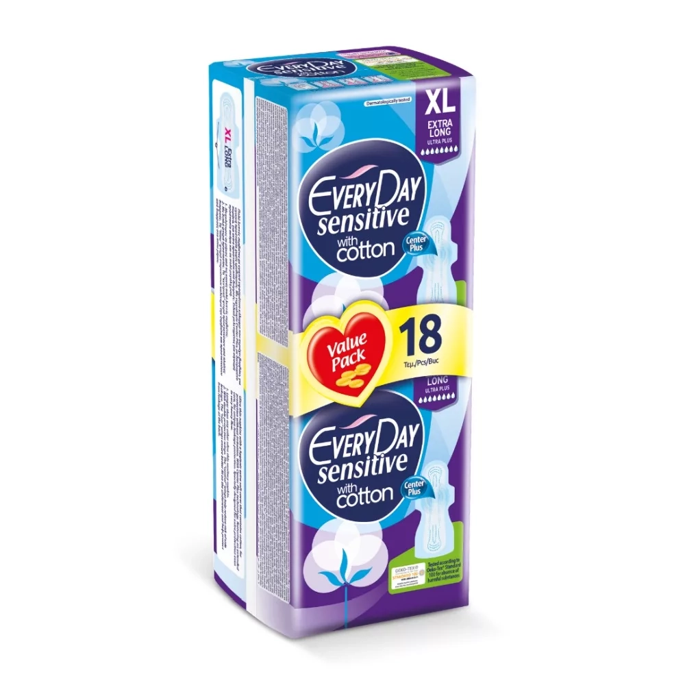 ايفري داي EVERYDAY SENSICTIVE EXTRA LONG ECO 18 قطعة