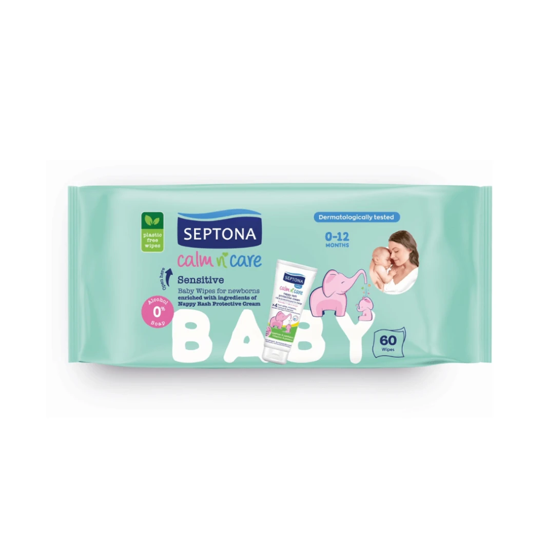Septona BABY WIPES SENSITIVE  60 pcs