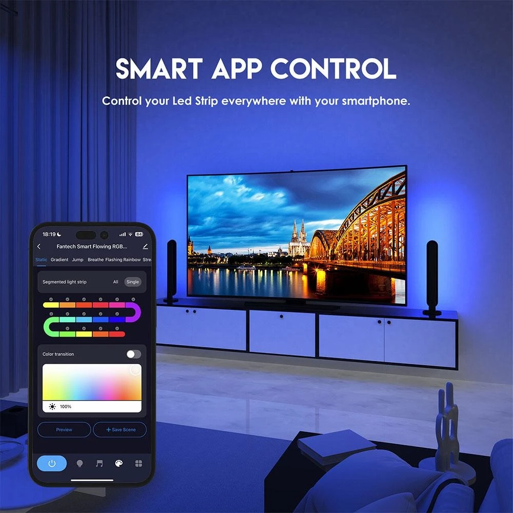 إضاءة محيطية Fantech LA1AAL مع تحكم LED ذكي