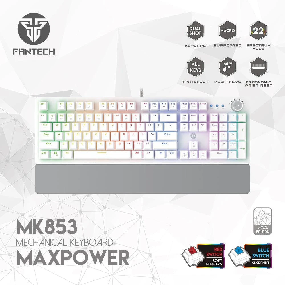 لوحة مفاتيح ميكانيكية FANTECH MAXPOWER MK853 V2