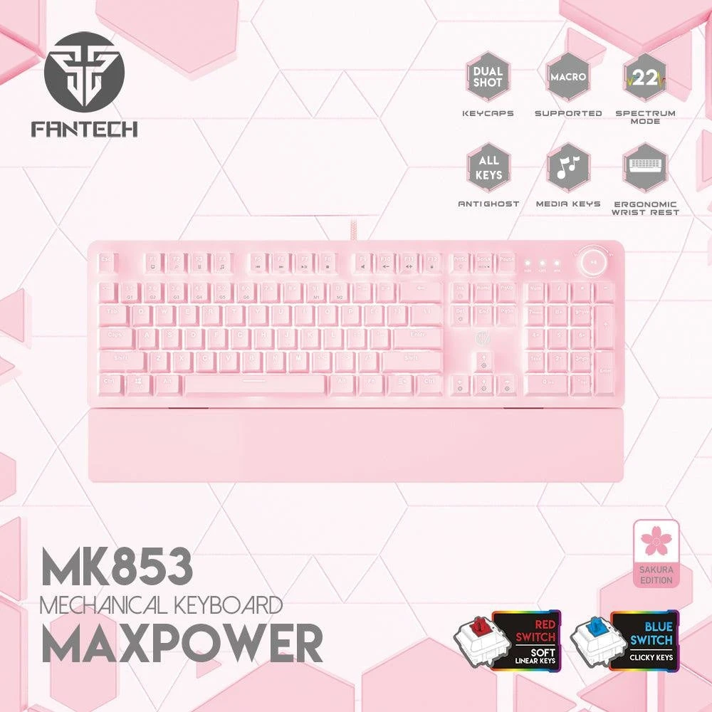 لوحة مفاتيح ميكانيكية FANTECH MAXPOWER MK853 V2