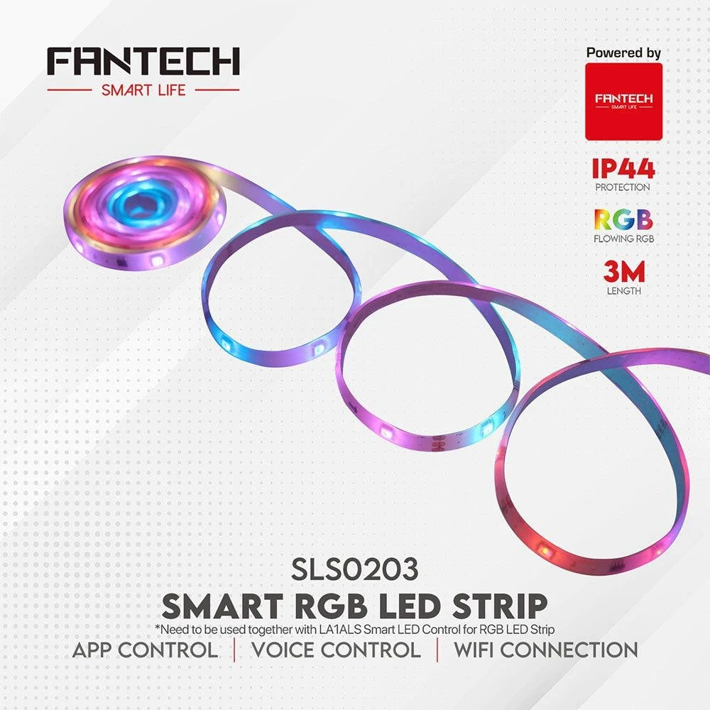 مجموعة شرائط LED RGB الذكية من Fantech SLS0203 + LA1ALS 3M