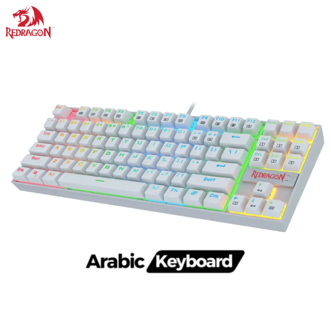 لوحة مفاتيح الألعاب الميكانيكية Redragon K552-RGB-2 السلكية TKL 75% | AR