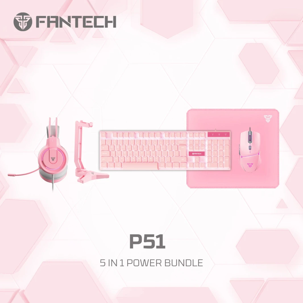 مجموعة لوحة المفاتيح والماوس P51 Power Bundle للألعاب من FANTECH