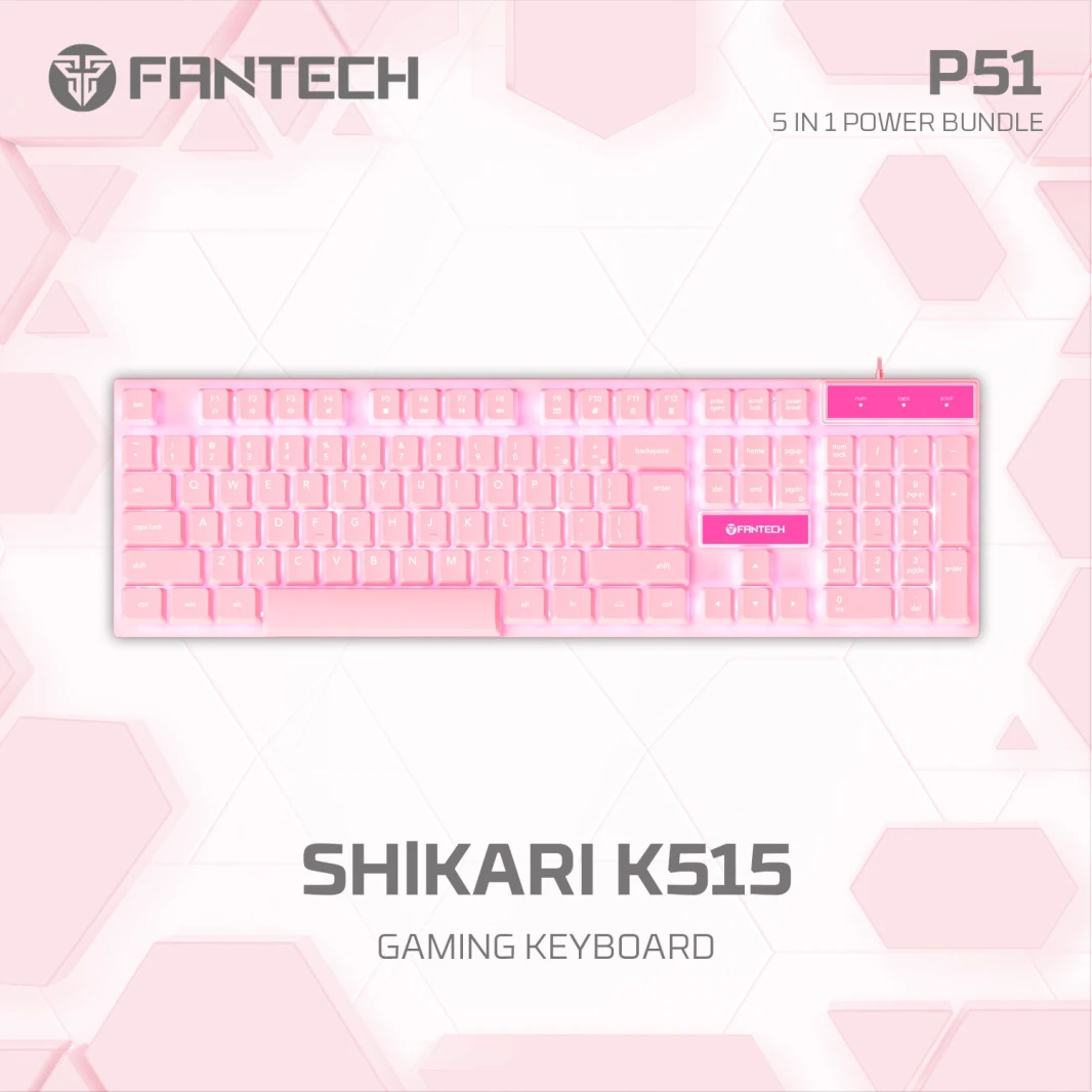 مجموعة لوحة المفاتيح والماوس P51 Power Bundle للألعاب من FANTECH