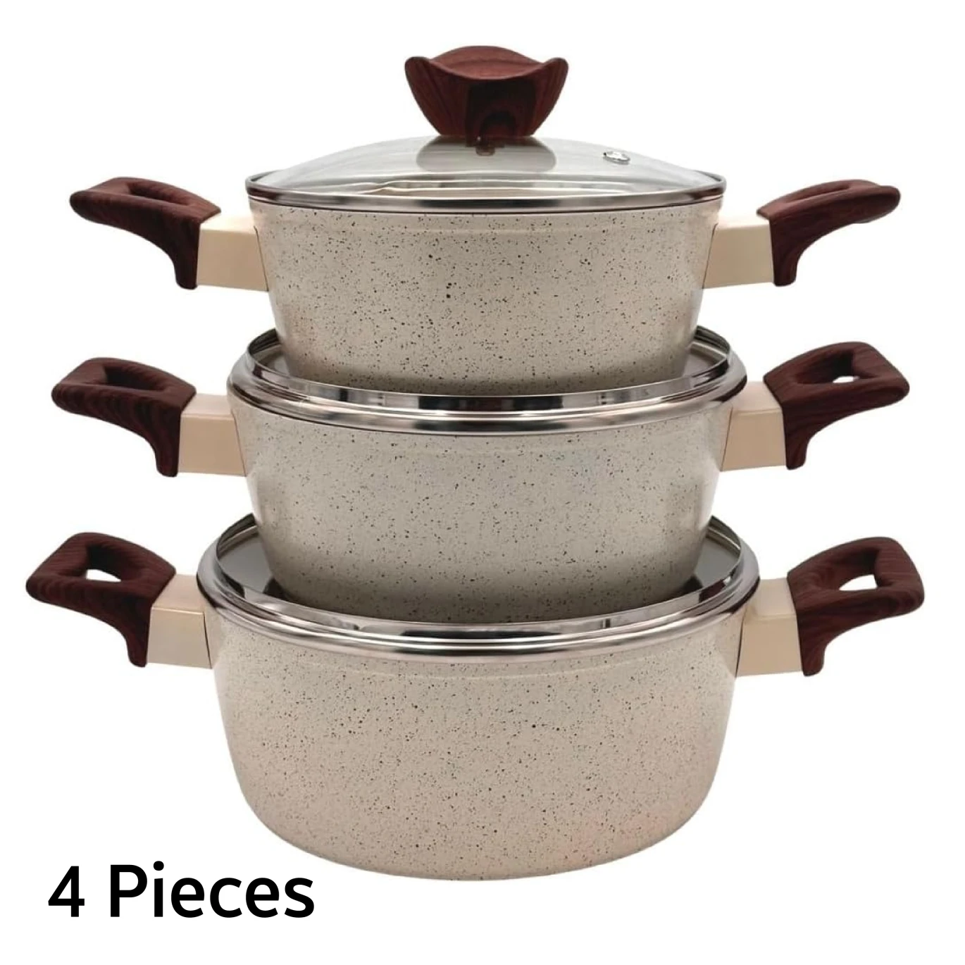 OMS 3911 Beige Pot + Frying Pan Set/7