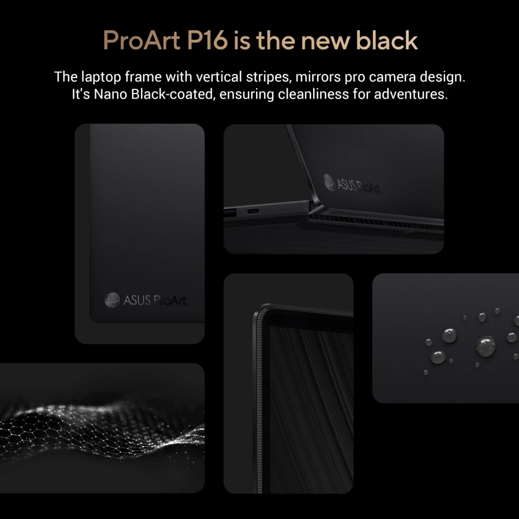 ASUS ProArt P16 (2024) H7606WI AMD Ryzen AI 9 HX 370 12-Cores أداء على مستوى الاستوديو ومتانة على مستوى عسكري مع Nvidia RTX 4070 8GB DDR6 وشاشة OLED 4K 240Hz تعمل باللمس