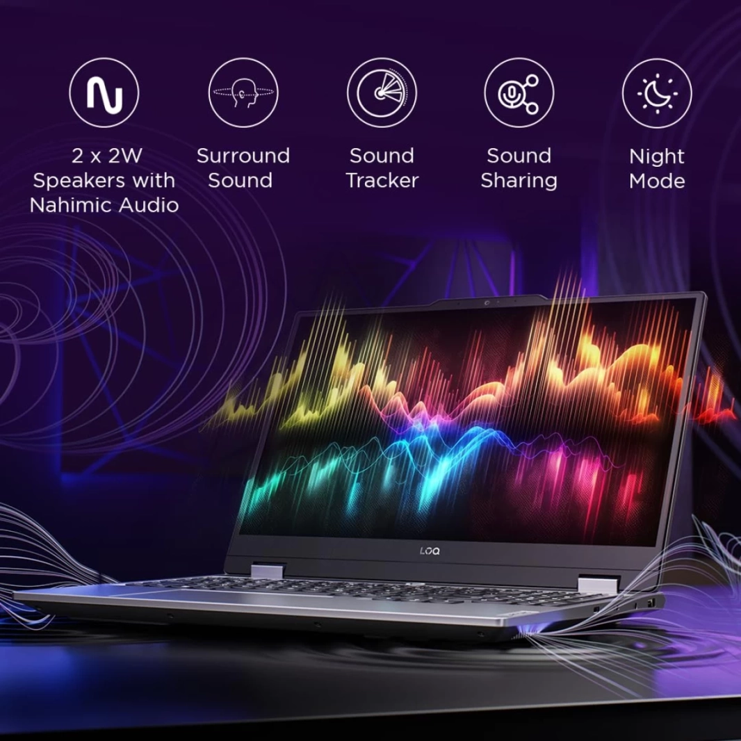 كمبيوتر ألعاب جديد من لينوفو LOQ (2024) معالج Intel Core i7 13650HX من الجيل الثالث 14 نواة مع محرك AI + شريحة LA1 وبطاقة رسوميات Nvidia وRTX 4060 وذاكرة DDR5 بسعة 8 جيجابايت و24 جيجابايت وشاشة IPS بم