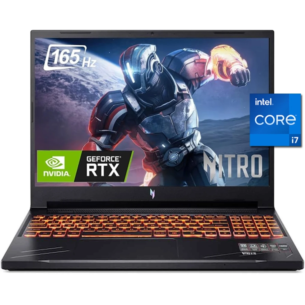 Acer Nitro V 16 (2024) ANV16-71 14Gen Intel Core i7 14650HX 16-Cores  w/ DDR5 Memory & Nvidia RTX 4060 8GB & 16" IPS 165Hz Display - Black