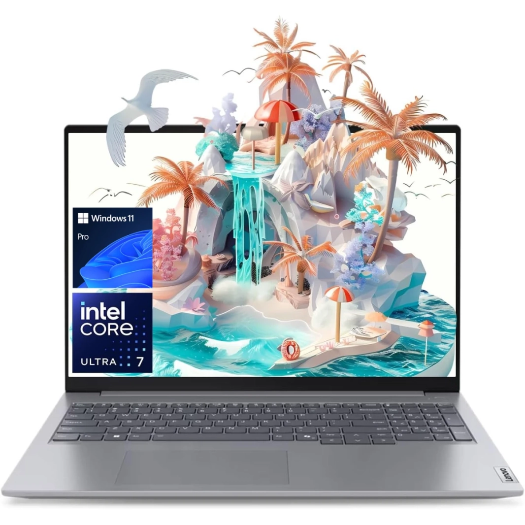 Lenovo Thinkbook 16 Gen 7 (2024) Intel® Ultra 7 155H HIGH Performance 16-Core Intel® AI Boost مع ذاكرة DDR5 وبطارية ضخمة (مخصصة) - رمادي قطبي