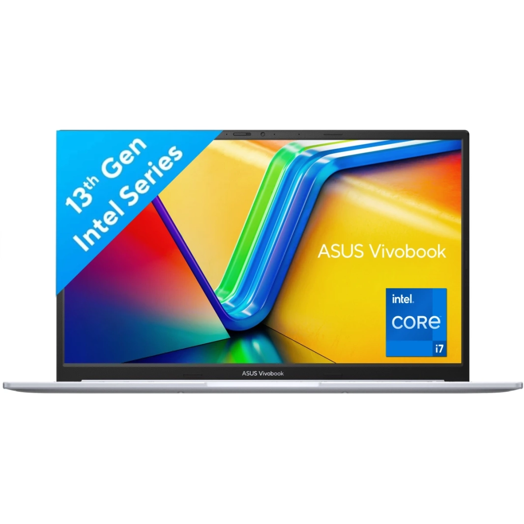 ASUS NEW Vivobook 15X (2023) K3504VA الجيل الثالث عشر من Intel Core i7 10-Cores Fast Charge رفيع وخفيف الوزن بدرجة عسكرية - فضي