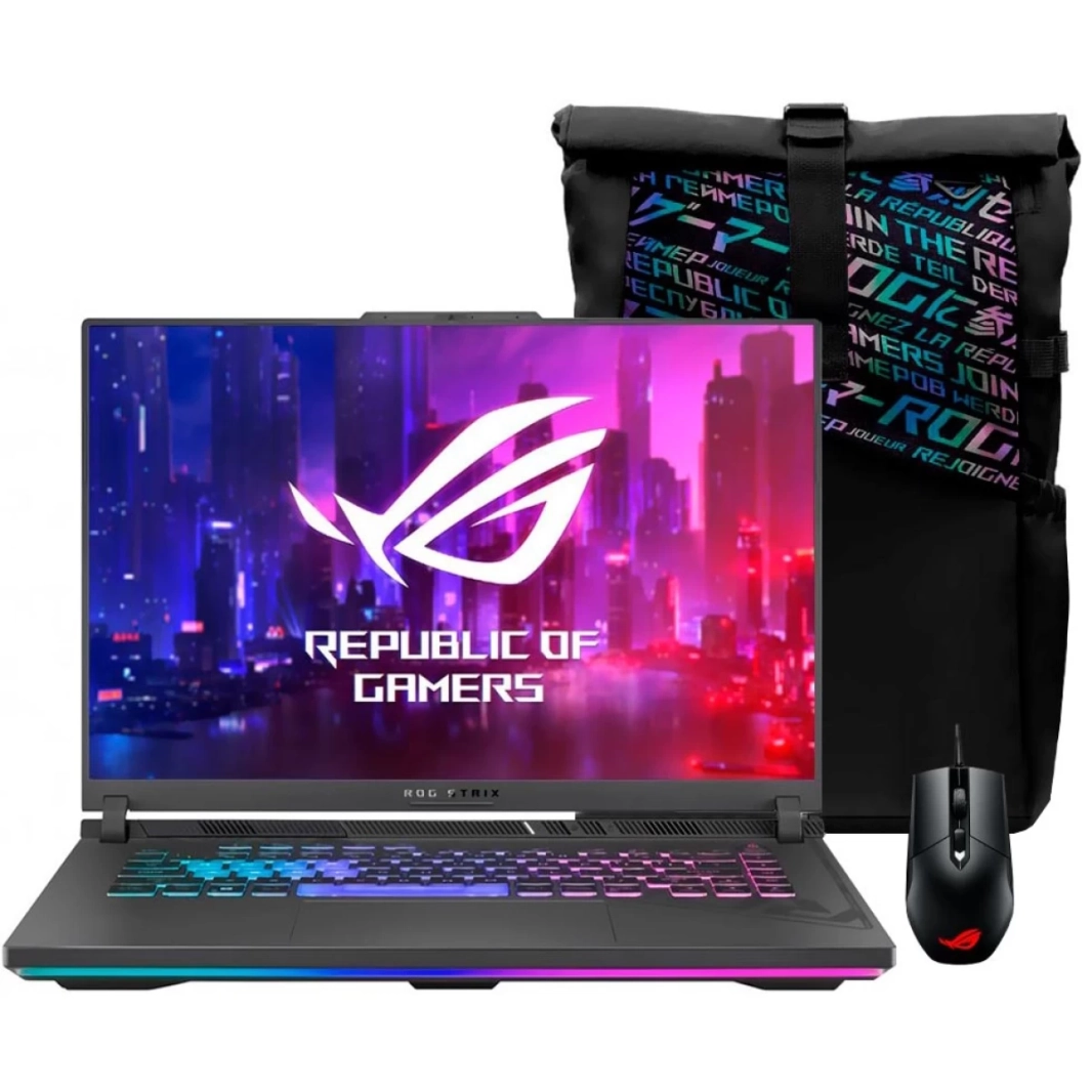ASUS NEW ROG Strix G16 (2023) G614JV NEW 13Gen Intel Core i9 13980HX 24-Cores w/ Nvidia RTX 4060 8GB DDR6 & 16" IPS 165Hz Display - Eclipse Grey