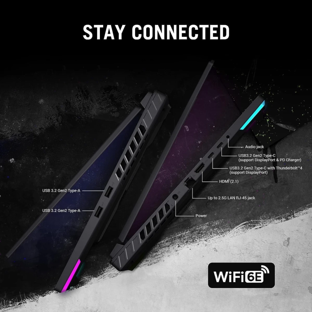 ASUS NEW ROG Strix G16 (2023) G614JV NEW 13Gen Intel Core i9 13980HX 24-Cores w/ Nvidia RTX 4060 8GB DDR6 & 16" IPS 165Hz Display - Eclipse Grey