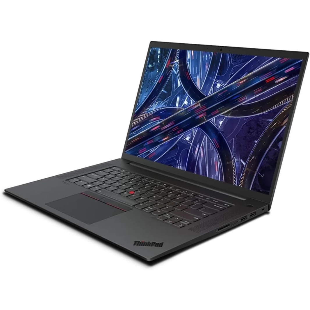 Lenovo ThinkPad P1 Gen 6 (2023) محطة عمل محمولة جديدة بمعالج Intel Core i7 vPro من الجيل الثالث عشر و14 نواة معتمدة من ISV مع Nvidia RTX 4080 12GB DDR6 و2.5K IPS 165Hz - أسود