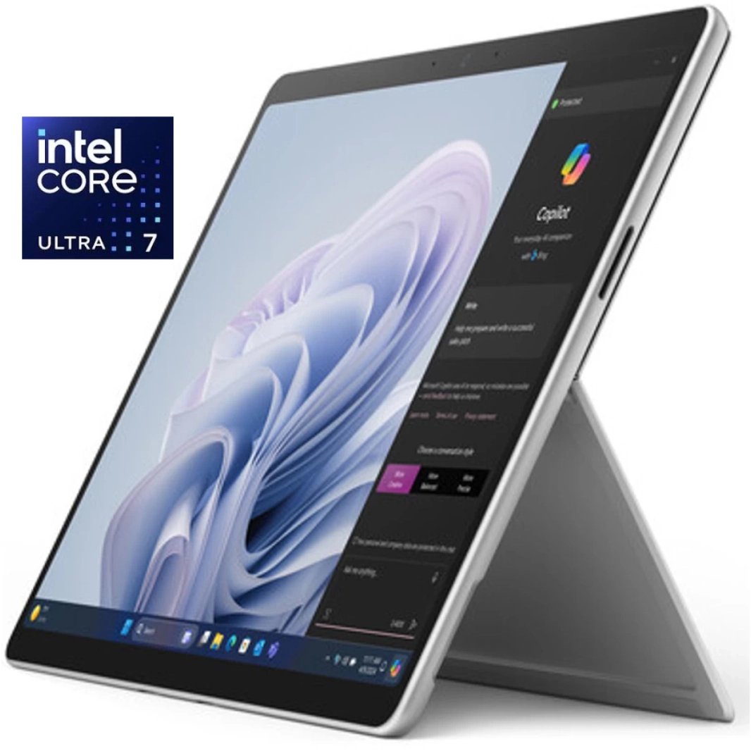 Microsoft Surface Pro 10 (2024) Intel Core Ultra 7 12-Cores AI-Powered 2-in-1 Touch (256GB/16GB) مع شاشة 2.8K 120Hz وسعة تخزين 256 جيجابايت - Platinum
