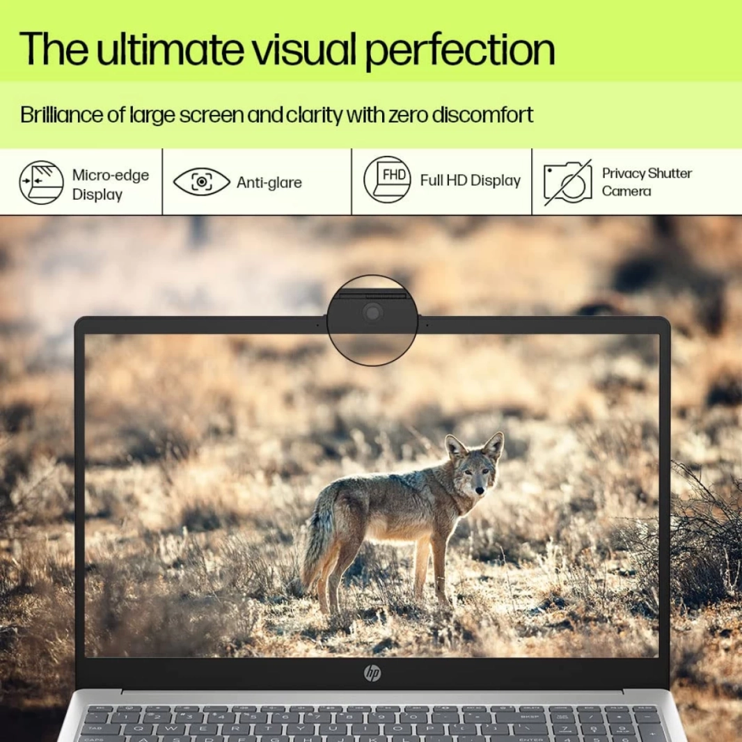 كمبيوتر محمول HP 15-fd0149ne (2023) جديد، معالج Intel Core i5 من الجيل الثالث عشر، 10 أنوية، تصميم نحيف مع لوحة مفاتيح بإضاءة خلفية (مخصص) - فضي