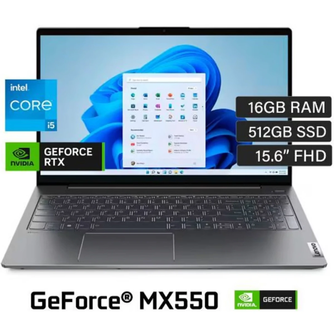 جهاز Lenovo IdeaPad 5 الجديد بمعالج Intel Core i5 من الجيل الثاني عشر و10 أنوية وهيكل من الألومنيوم وشحن USB C ولوحة مفاتيح بإضاءة خلفية وبطارية ضخمة وبطاقة رسوميات Nvidia