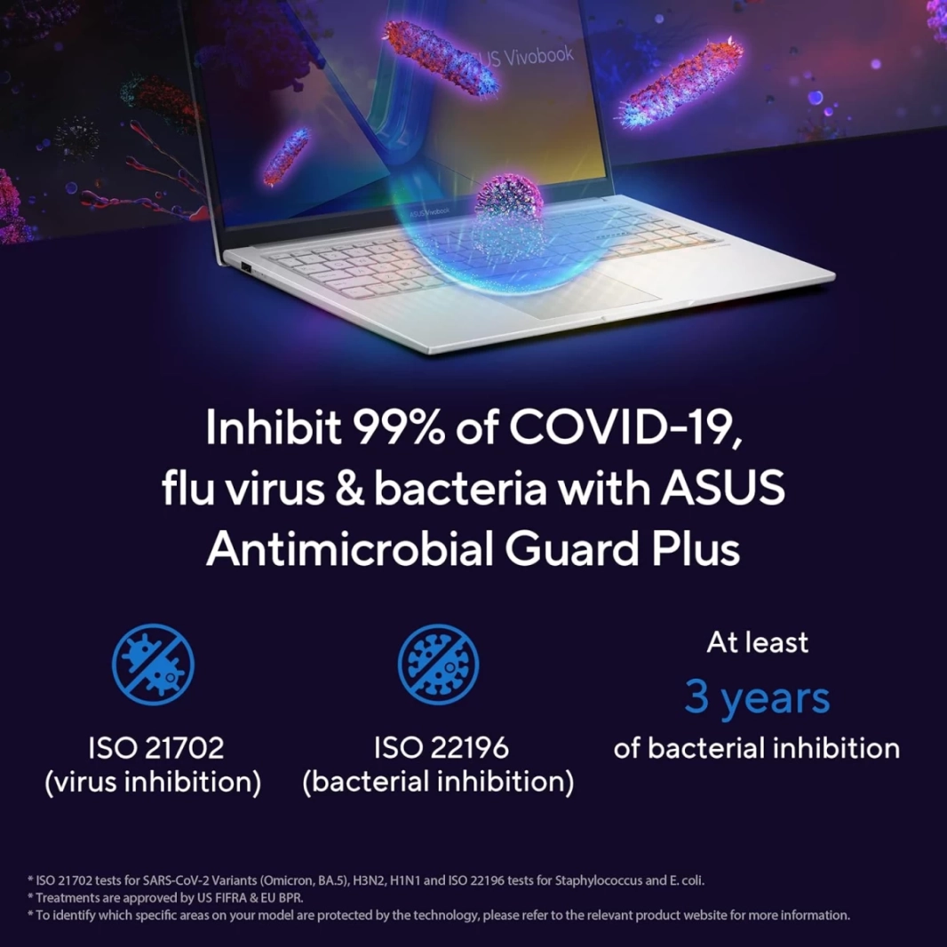 ASUS NEW Vivobook 15 (2023) X1504VA جديد، معالج Intel Core i7 من الجيل الثالث عشر، 10 أنوية، رفيع وخفيف الوزن، درجة عسكرية (مخصص) - فضي