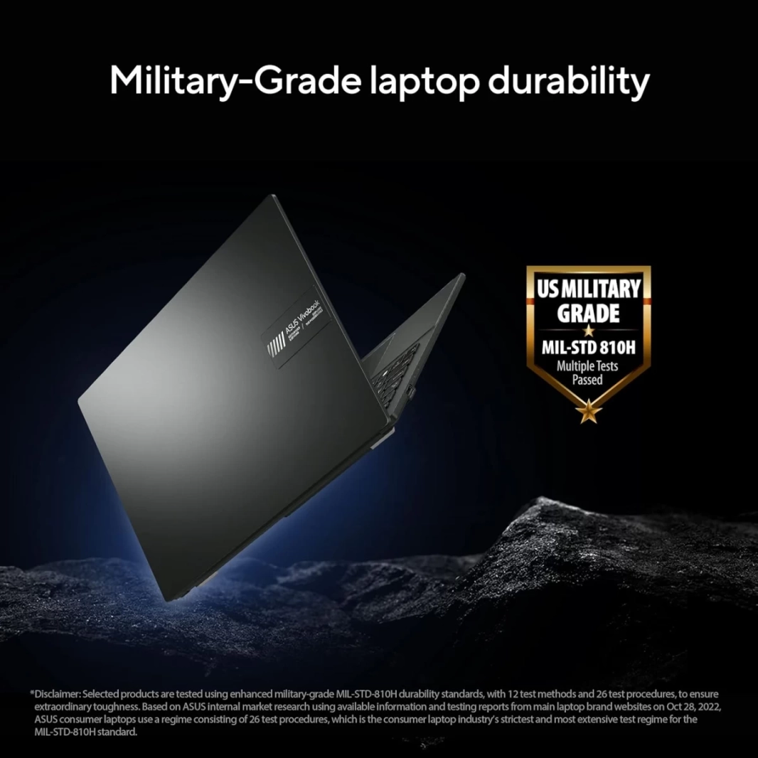 Asus VivoBook 16 (2023) M1605YA جديد من الجيل السابع AMD Ryzen 7 8-Cores مع شاشة IPS كبيرة مقاس 16 بوصة وشحن سريع (مخصص) - أسود