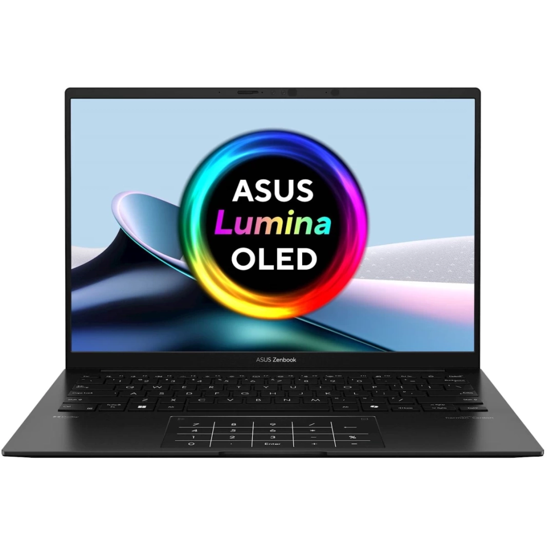 ASUS Zenbook 14 OLED (2024) UM3406HA جديد من الجيل الثامن معالج AMD Ryzen 7 8840HS ثماني النواة رفيع وخفيف الوزن مع AMD Ryzen™ AI وشاشة OLED وعمر بطارية يدوم طوال اليوم