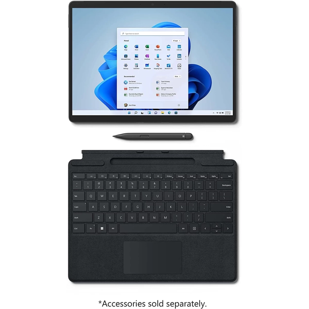 Microsoft Surface Pro 9 (أحدث طراز) معالج Intel Core i7 من الجيل الثاني عشر 10 أنوية 2 في 1 بشاشة 2.8K بمعدل تحديث 120 هرتز وذاكرة 32 جيجابايت - بلاتينيوم