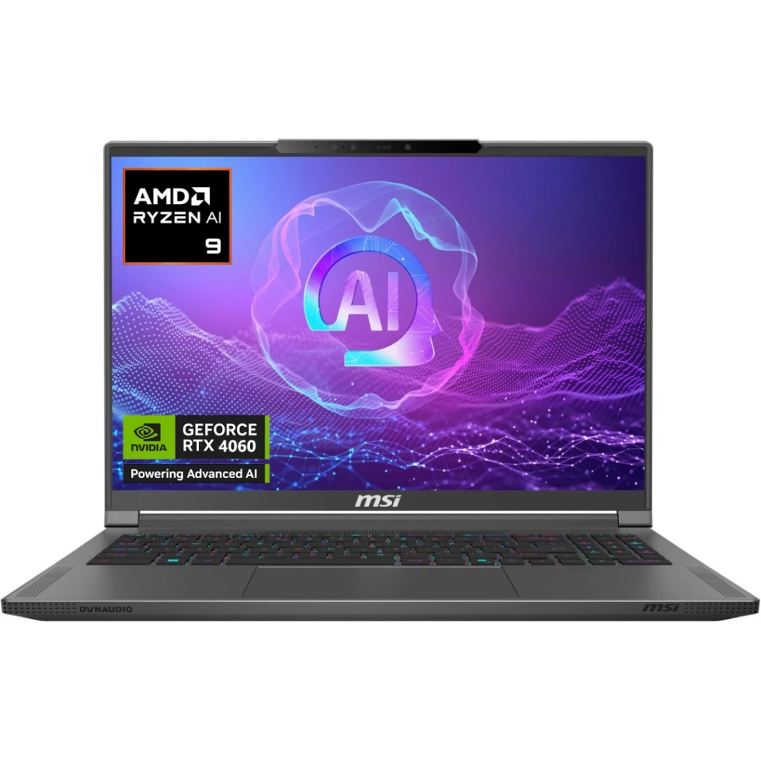 MSI CREATOR A16 AI+ (2024) AMD Ryzen AI 9 365 10-Cores Next-Level AI-Powered w/ Nvidia RTX 4060 8GB DDR6 & IPS 2.5K 240Hz Display - رمادي