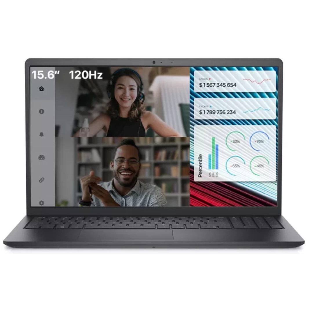 Vostro 3520 (2022) جديد معالج Intel Core i3 من الجيل الثاني عشر سداسي النواة بشاشة Full HD بمعدل تحديث 120 هرتز - أسود