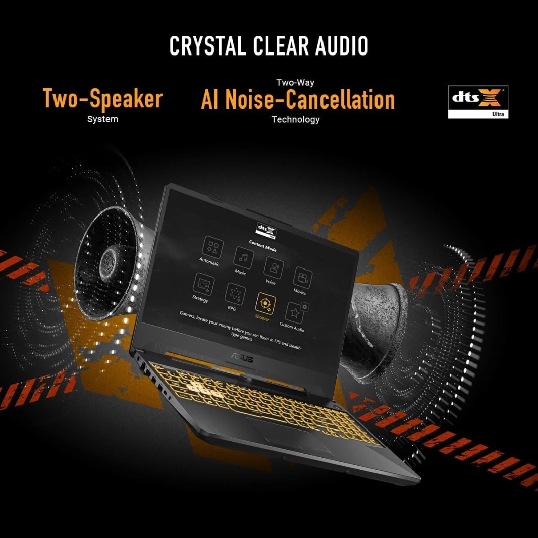 ASUS TUF Gaming A15 (2024) FA506NFR جديد من الجيل السابع AMD Ryzen 7 8-Cores مع شاشة Nvidia RTX 2050 4GB و144Hz (مخصصة) - رمادي Mecha