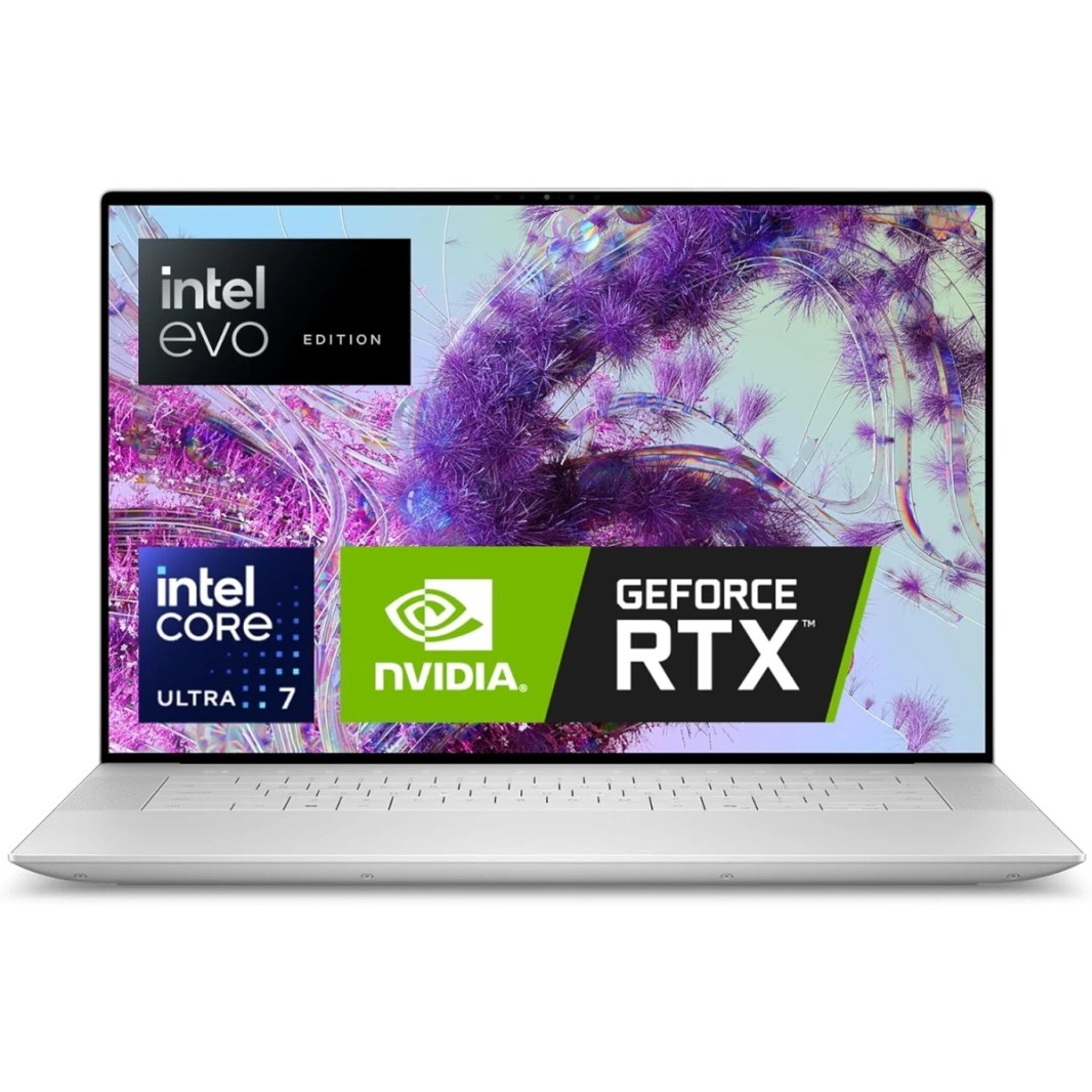 DELL XPS 16 (2024) 9640 Intel Core Ultra 7 H-Serise Evo Edition معالج قوي 16 نواة وأداء أسرع وعمر بطارية أطول مع Intel® AI Ready وNvidia RTX 4050 6GB