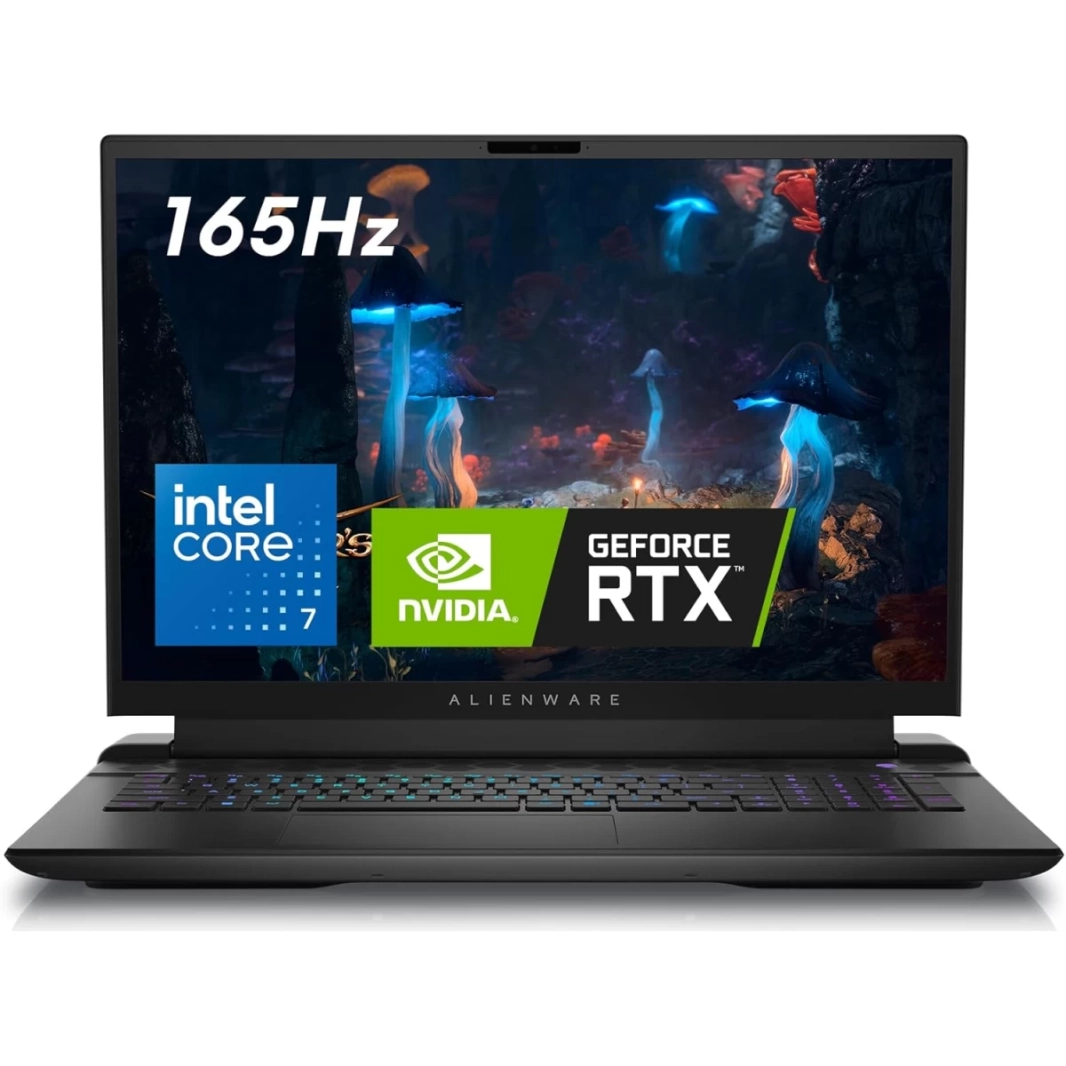Dell Alienware m18 R2 (2024) جديد معالج Intel Core i7 من الجيل الرابع عشر 20-Cores مع Nvidia RTX 4070 8GB وشاشة IPS 2K 240Hz - Dark Metallic