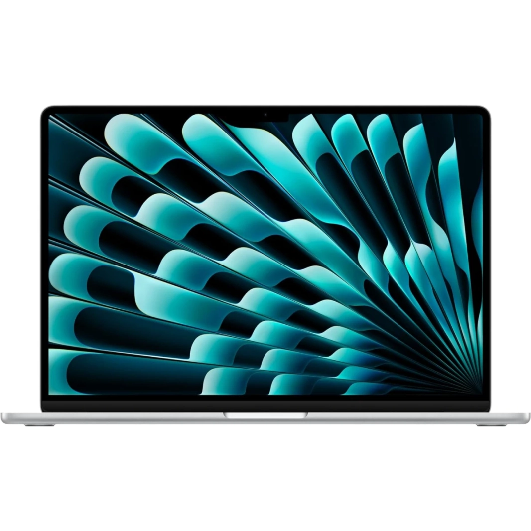 Apple MacBook AIR 15 (2024) جديد Apple M3 (512GB/16GB) وحدة معالجة مركزية 8 أنوية ووحدة معالجة رسومية 10 أنوية Retina True Tone - فضي