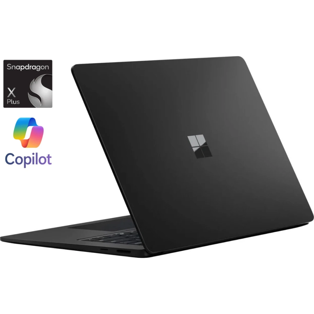 كمبيوتر Microsoft Surface Laptop Copilot+ PC الجديد (الإصدار السابع) 2024 Snapdragon X Plus 10-Cores AI-Accelerated تصميم أنيق وعصري مع شاشة 2.3K 120Hz - أسود